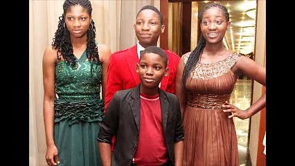 Omotola Jalade's four beautiful children