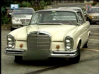 Korina drives Ninoy's old Mercedes Benz