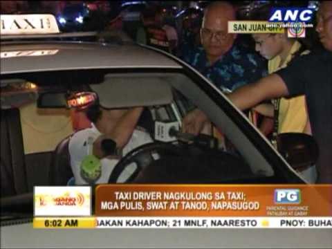 Taxi driver locks self inside cab after urinating
