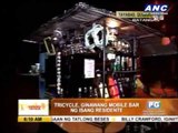 Man turns tricycle into mobile bar
