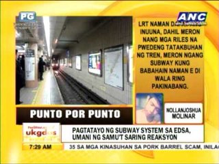 Punto por Punto: Subway system sa EDSA