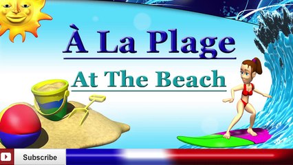 Learn French - Beach Vocabulary - à la plage