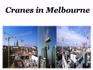 Cranes Melbourne