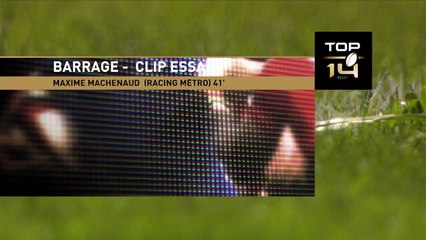 TOP14 - Stade français - Racing Metro 92:  Essai Maxime Machenaud (RAC) - Barrage - Saison 2014/2015
