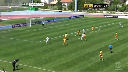 1-0 Chuba Akpom - England U20 v. Ivory Coast U20 Toulon 30.05.2015