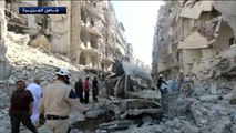 64 قتيلا بقصف بالبراميل على حي الشعار بحلب