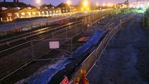 Time lapse: Crossrail Christmas DLR works completed in east London, January 2012