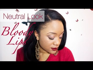 Valentine's Day Make-Up // Neutral Look & Bloody Lips || CeriseDaily ❤