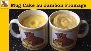 Mug cake au jambon et fromage (recette rapide et facile)