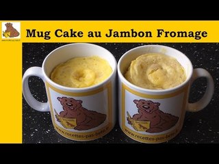 Mug cake au jambon et fromage (recette rapide et facile)