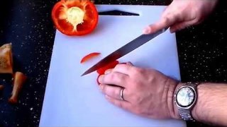 Como cortar corretamente os Pimentos