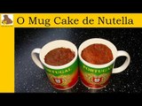 receita do Mug cake de nutella (rapida e facil)