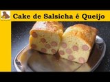 Receita do cake de salsicha e queijo (rápida e fácil)