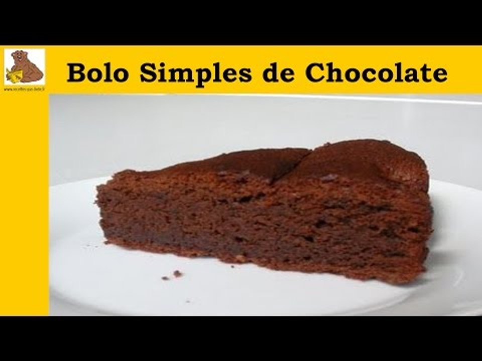 receita do bolo simples de chocolate (facil)