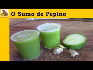 receita do sumo de pepino (rápida e fácil)