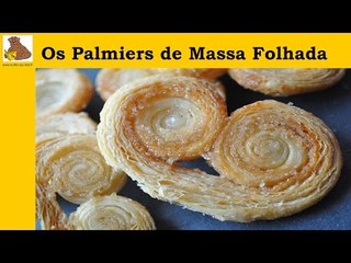Os palmiers de massa folhada (receita fácil é rapida) HD