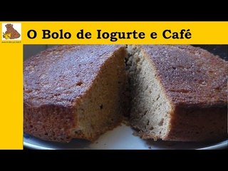 bolo de iogurte e café (receita fácil é rapida)