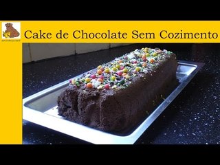 cake de chocolate sem cozimento (receita fácil é rapida) HD