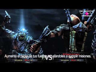 La Tierra Media Sombras de Mordor Video Sistema Némesis Luchas de Poder