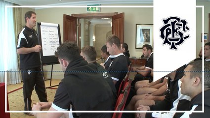 Team Talk and Training - One day until England at Twickenham.