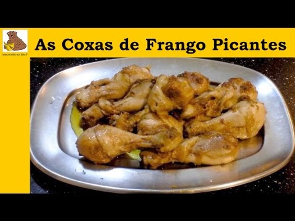 As coxas de frango picantes (receita fácil é rapida) HD