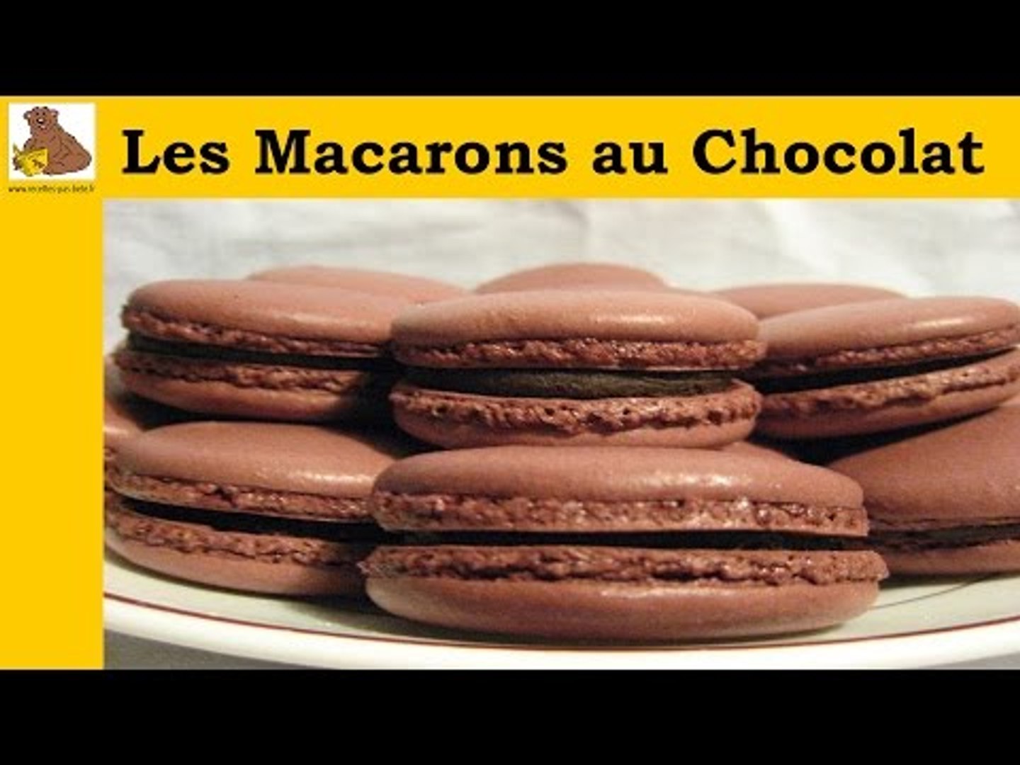 Les macarons au chocolat (recette rapide et facile) HD - Vidéo Dailymotion