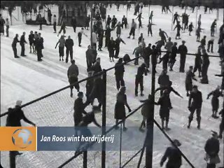 jan Roos wint hardrijderij - 1945