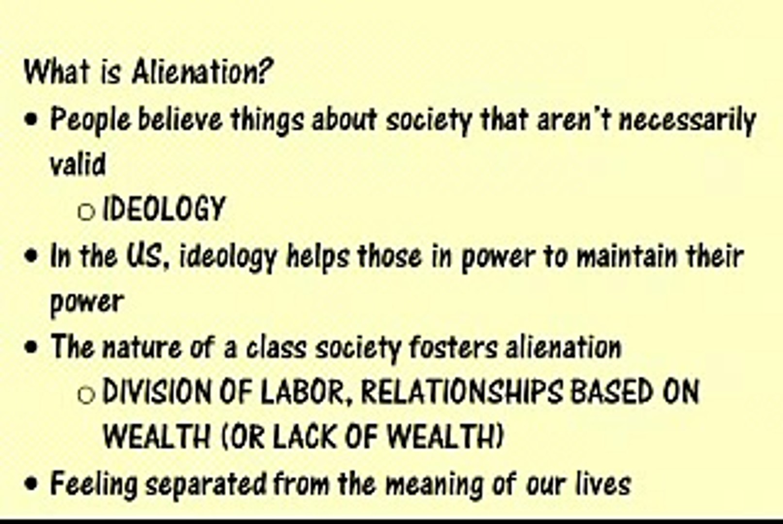 ⁣Karl Marx - Alienation and False/Class Consciousness