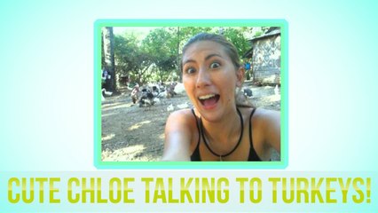 Cute Chloe Talking to Turkeys! Funny Holiday Video (Help The Philippines!)