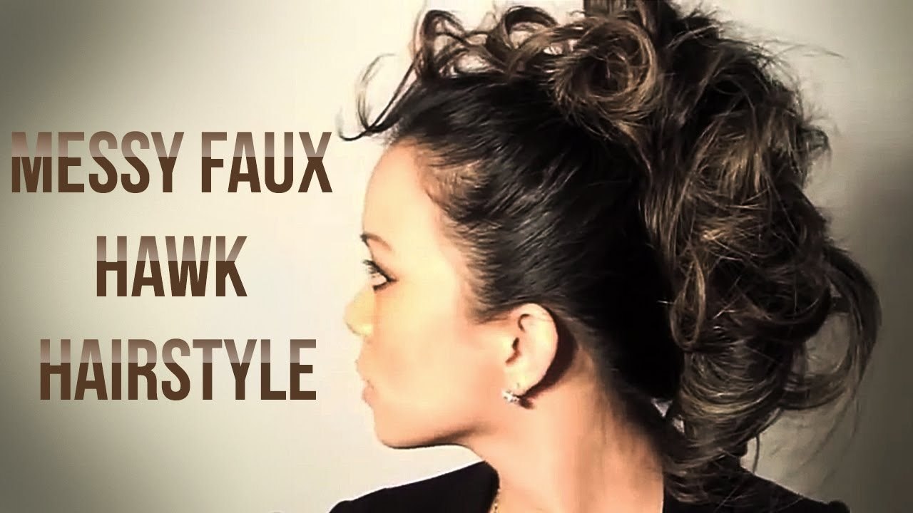 Messy Faux Hawk Hairstyle Tutorial