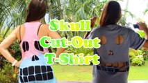 DIY: Skull Cut-Out T-Shirt Tutorial - Quick and Easy Skull Shirt DIY