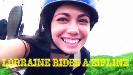 Lorraine Rides A Zipline! Loboc Eco Adventure Park Zipline V-log!