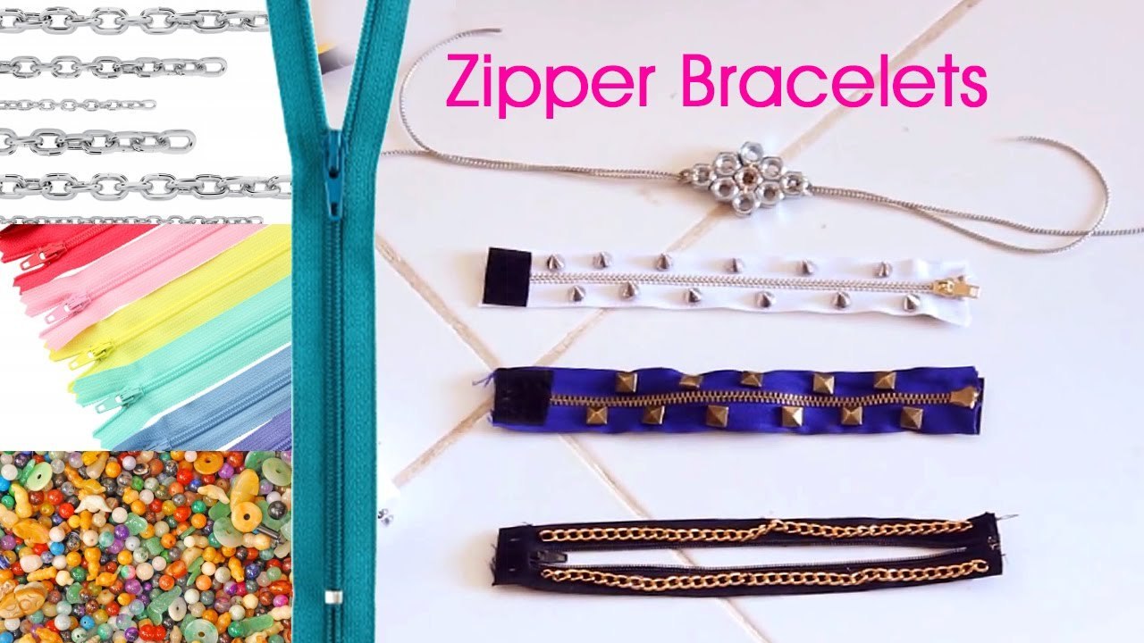 DIY Zipper Bracelets video Dailymotion