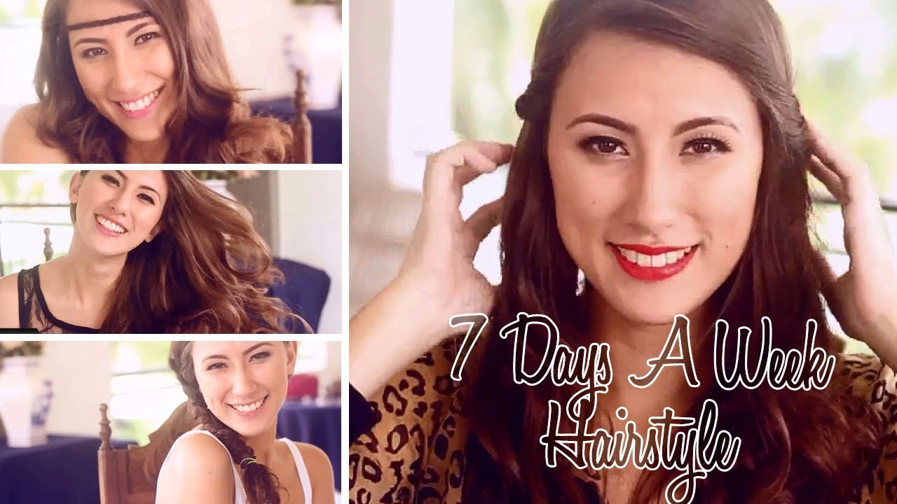 Seven Days A Week Hairstyle - 7 Fun Hairstyle Tutorials