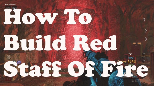 Black Ops 2 Zombies How To Build Red Staff Of Fire Guide