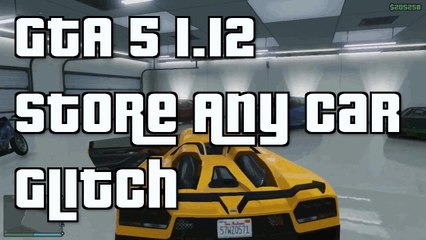 GTA 5 Online "Store Any Car Glitch" After Patch "1.12" Give Cars To Friends