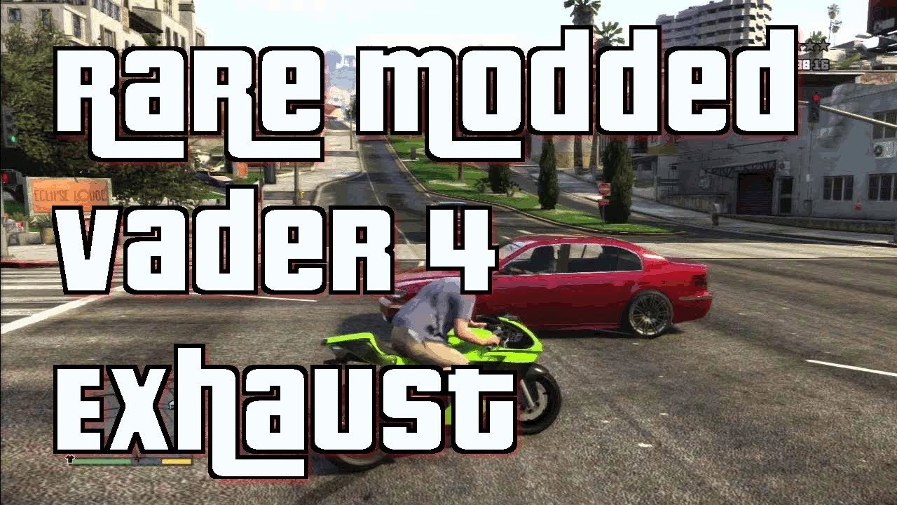 GTA 5 Online "Modded Shitzu Vader" Motorcycle With 4 Exhausts Rare Secret Modded Bike