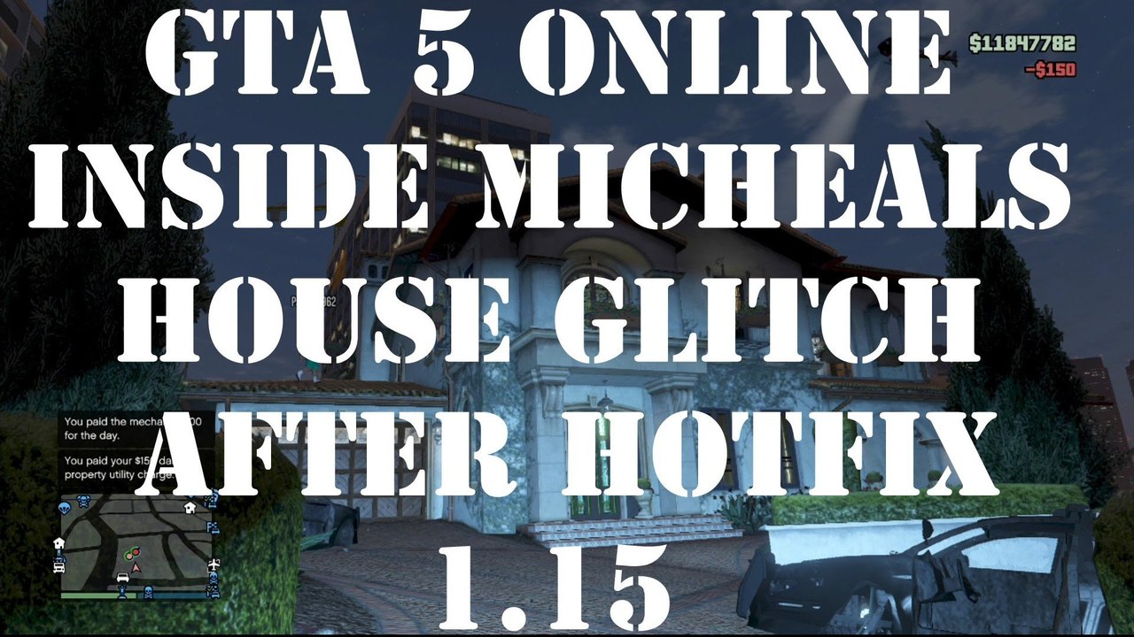 GTA 5 Online How To Get Into Micheals House Glitch After Patch 1.15