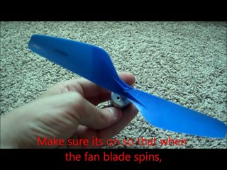 How to make a fan out of household items