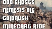 COD Ghosts Nemesis DLC Map Gold Rush Minecart Rides Gameplay