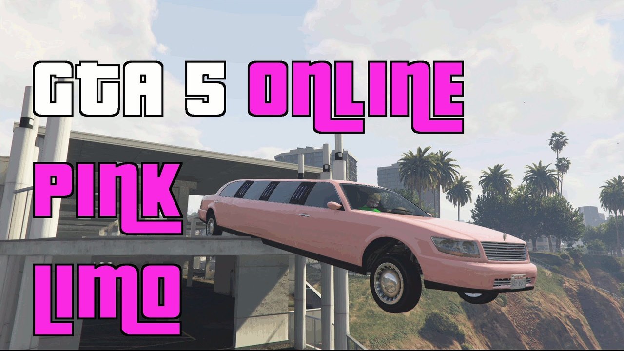 GTA 5 Online Rare Pink Limo Spawn Location "GTA 5 Online Rare Car Pink Limo"