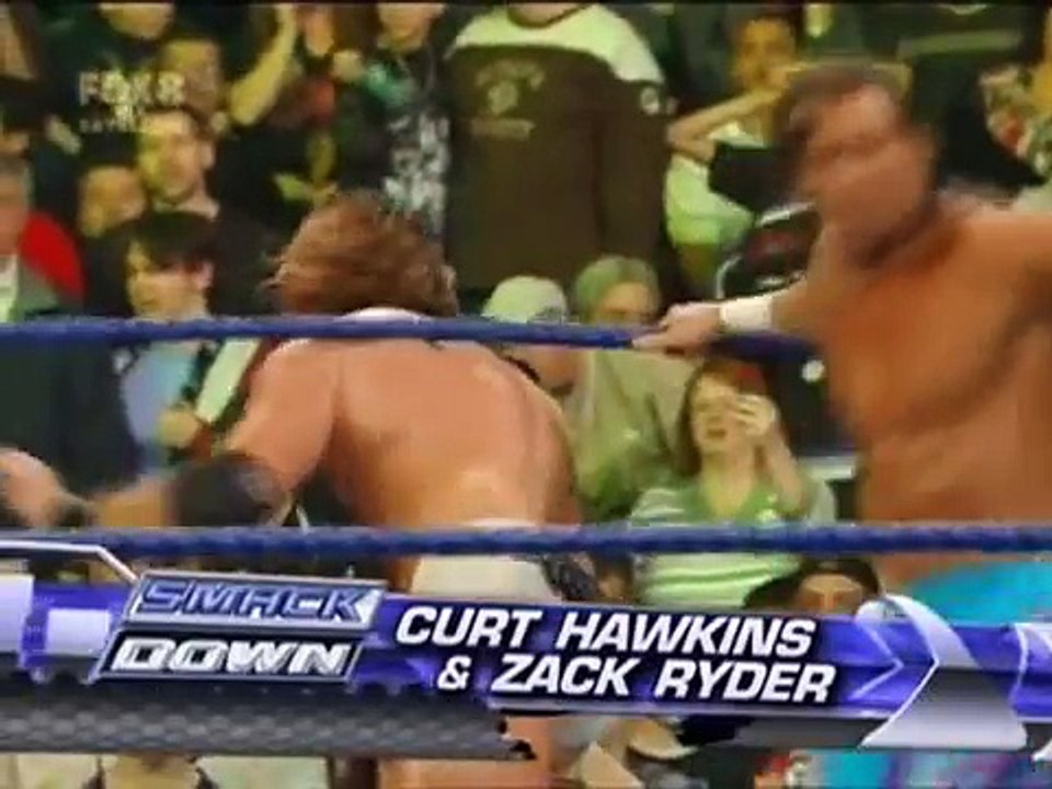 The Great Khali vs Curt Hawkins & Zack Ryder ( Woo Woo Woo Debut )