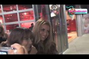 Exclusive! Aubrey O'Day takes huggs and pictures with fans in hollywood!