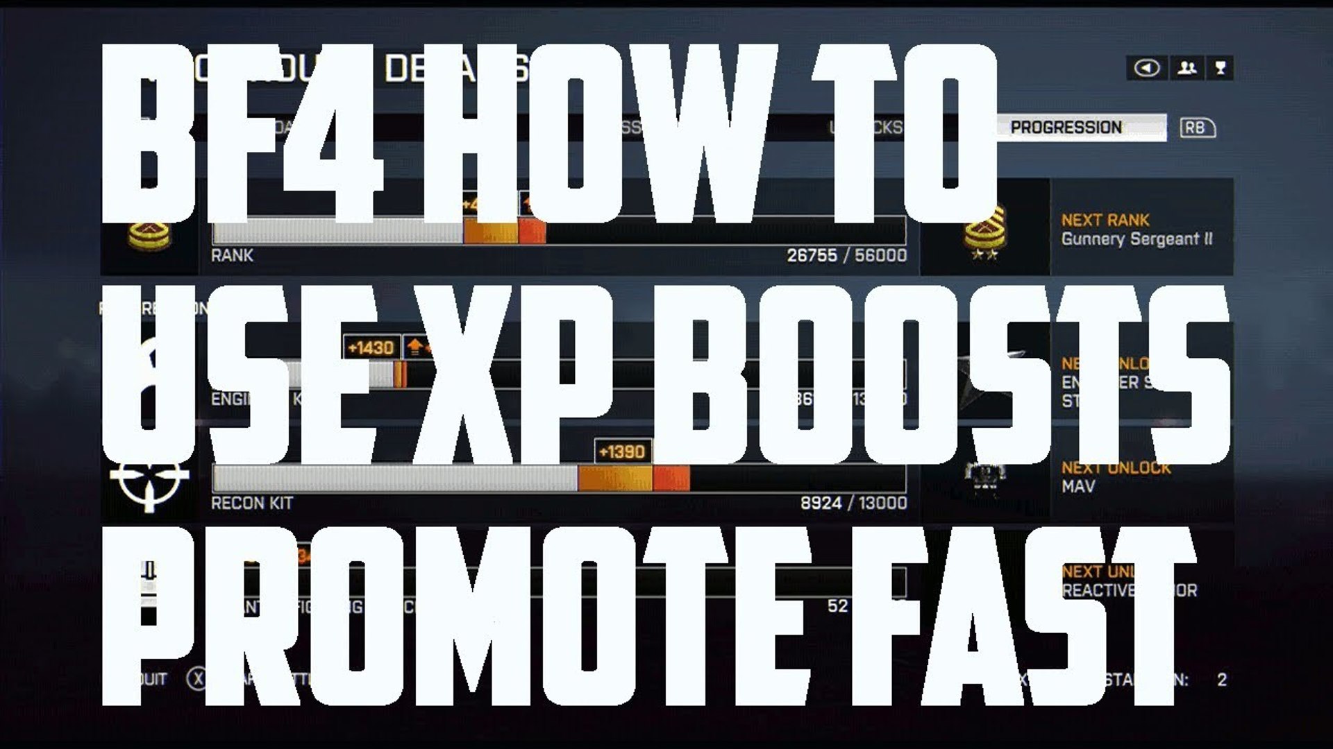 Battlefield 4 How To Use Your XP Boosts Unlock Weapons Faster "Battlefield 4  Rank Up Faster" - video Dailymotion