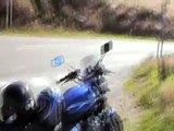 Ballade en moto sur la route des crètes