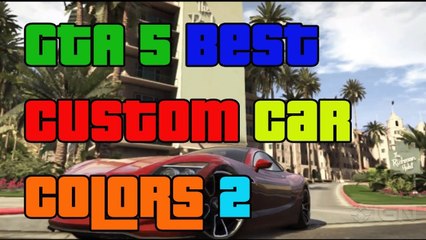 GTA 5 Online "Best Custom Paint Jobs" "Best Car Colors" Funky Friday Episode 2