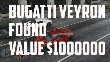 GTA 5 Bugatti Veyron Found Value $1000000  Super Car Very Fast