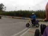 Yamaha Raptor on board Phantom F12 long wheelie