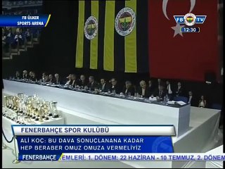 Ali Koç'un Başkan Olacağını Açıkladıktan Sonra Salonda Yükselen Alkış