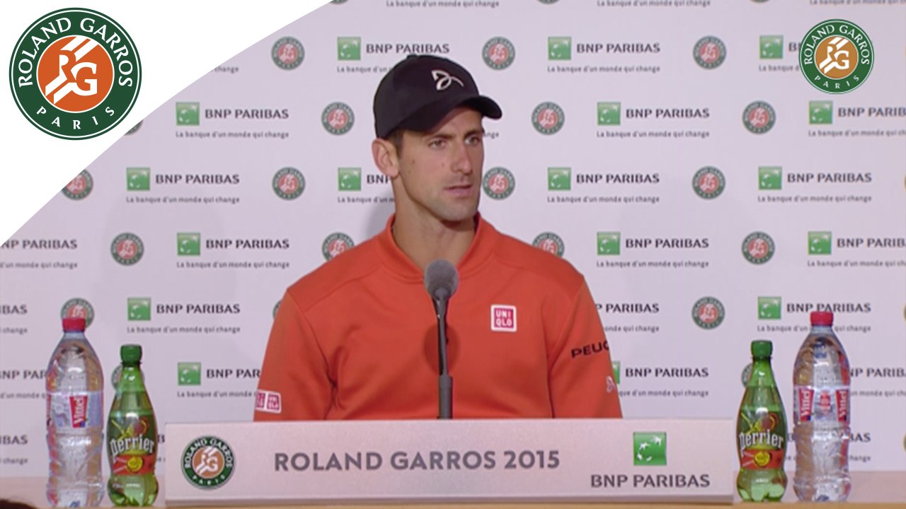 Press conference Novak Djokovic 2015 French Open / R32
